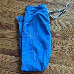 FIGS Ceil Blue Kade Cargo Scrub Pants - Medium TALL